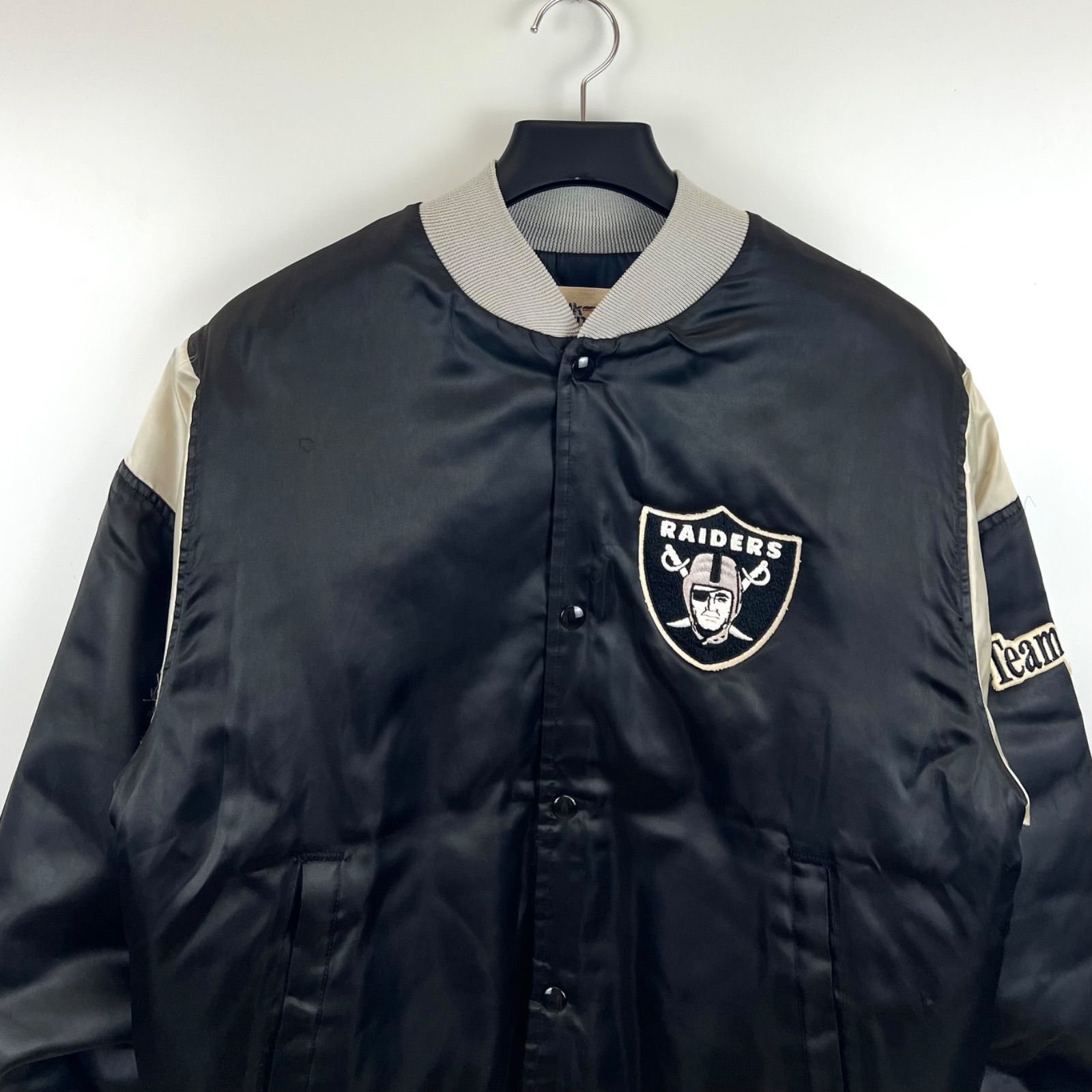 CHALK LINE 90s USA VTG NFL RAIDERS virsity jacket M チョークライン