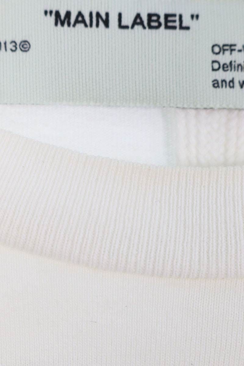 オフホワイト アロープリント スウェット Mサイズ コットン ホワイト off white オフホワイト OFF-WHITE トレーナー スウェット
