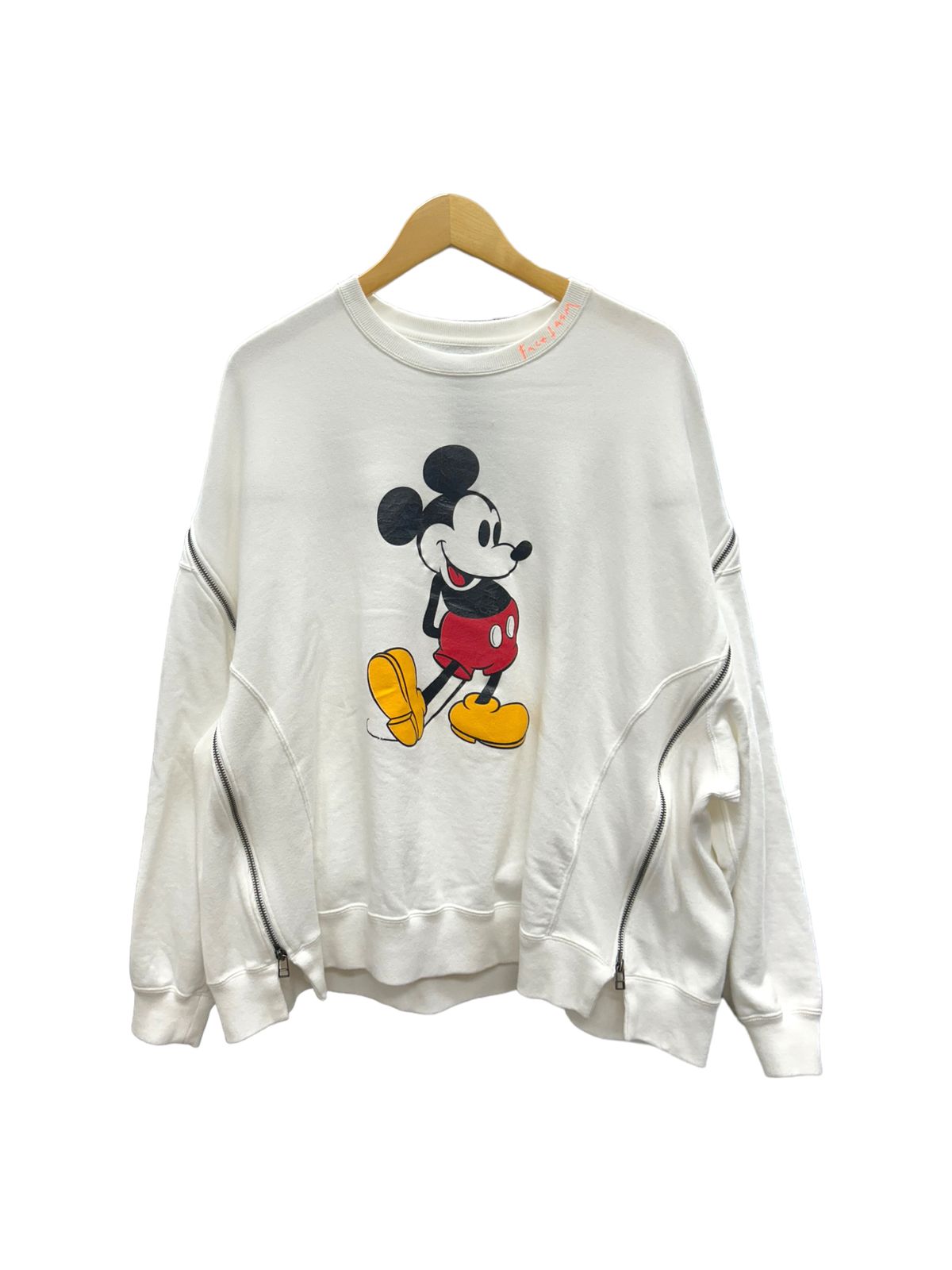 FACETASM (ファセッタズム) MICKEY ZIPPER CREWNECK ミッキー ジッパー