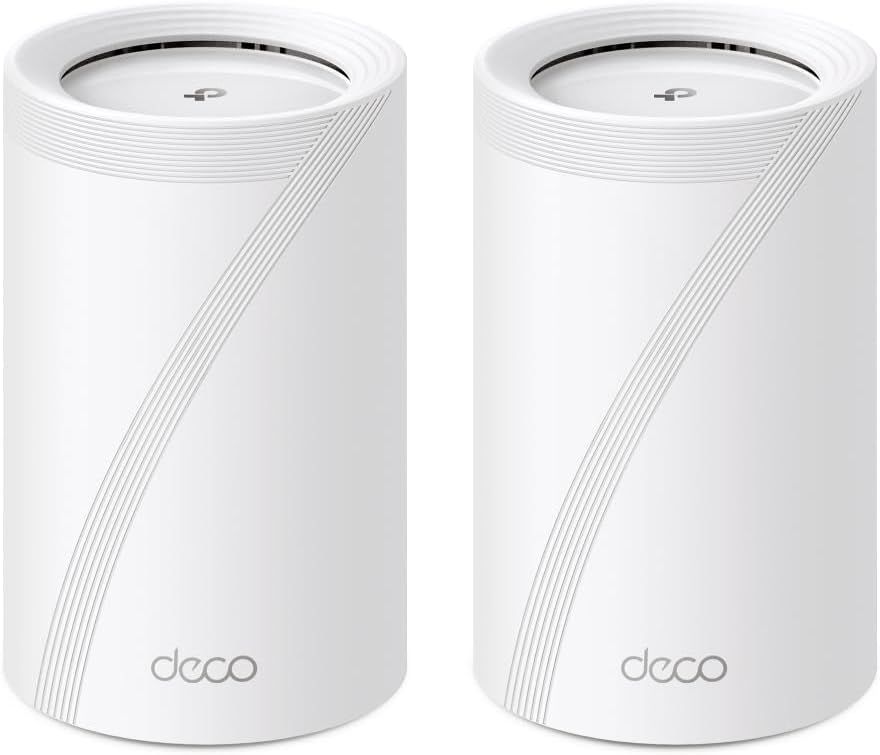 TP-Link WiFi 7 ルーター メッシュ WiFi システム トライバンド イーサネットポートx1 シームレスAIメッシュ MLO 320MHz TP-Link 2ユニット Deco BE65 2-pack