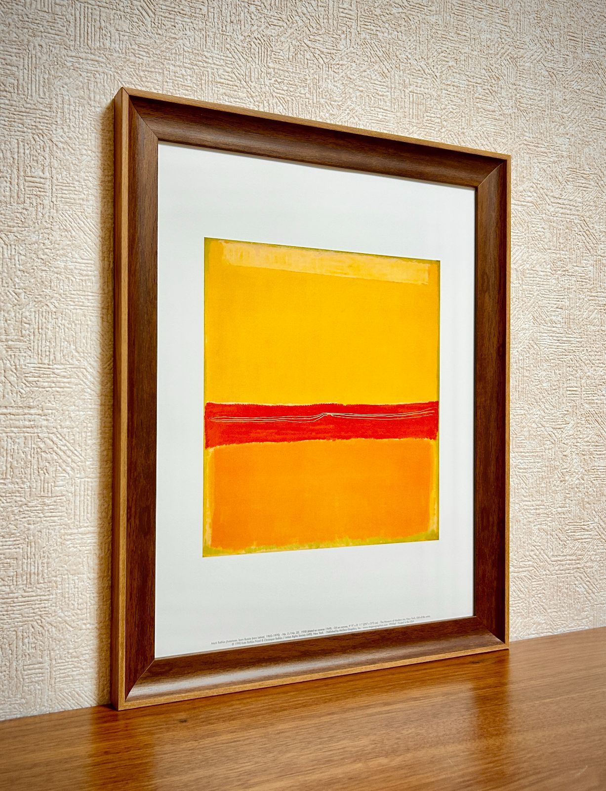 額装済/Number 5(Number 22)(マーク ロスコ)/アートポスター 新品☆額縁付アートポスター☆マーク・ロスコ☆Mark Rothko