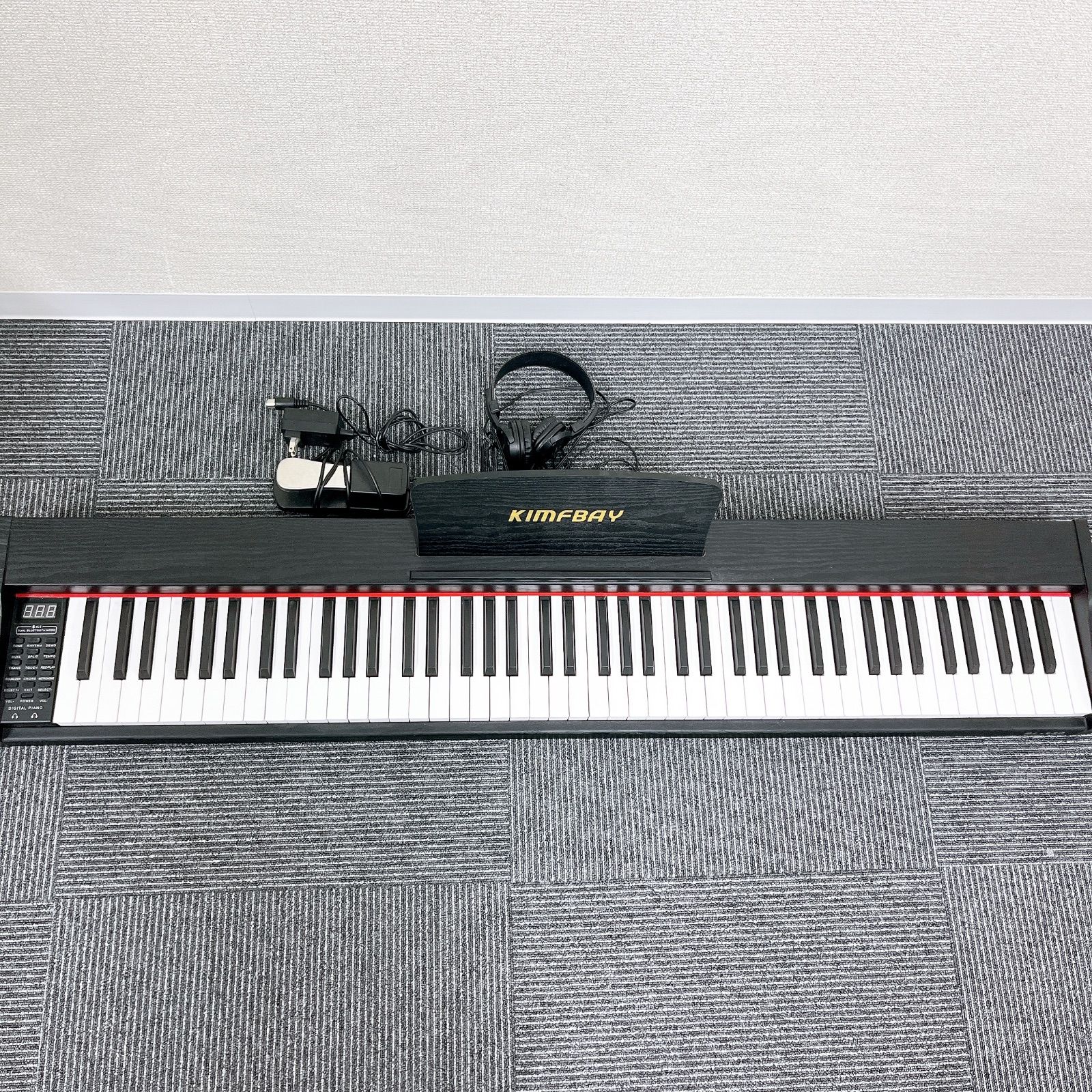 電子ピアノ KIMFBAY 88鍵盤 ハンマーアクション midi デジタルピアノ