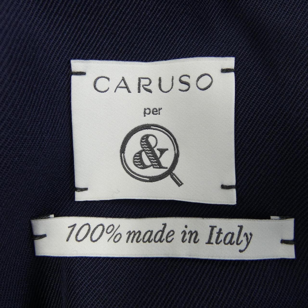 美品CARUSOカルーゾ　スーツ46マイクロハウンドトゥース カルーゾ CARUSO スーツ 美品CARUSOカルーゾ スーツ46マイクロ