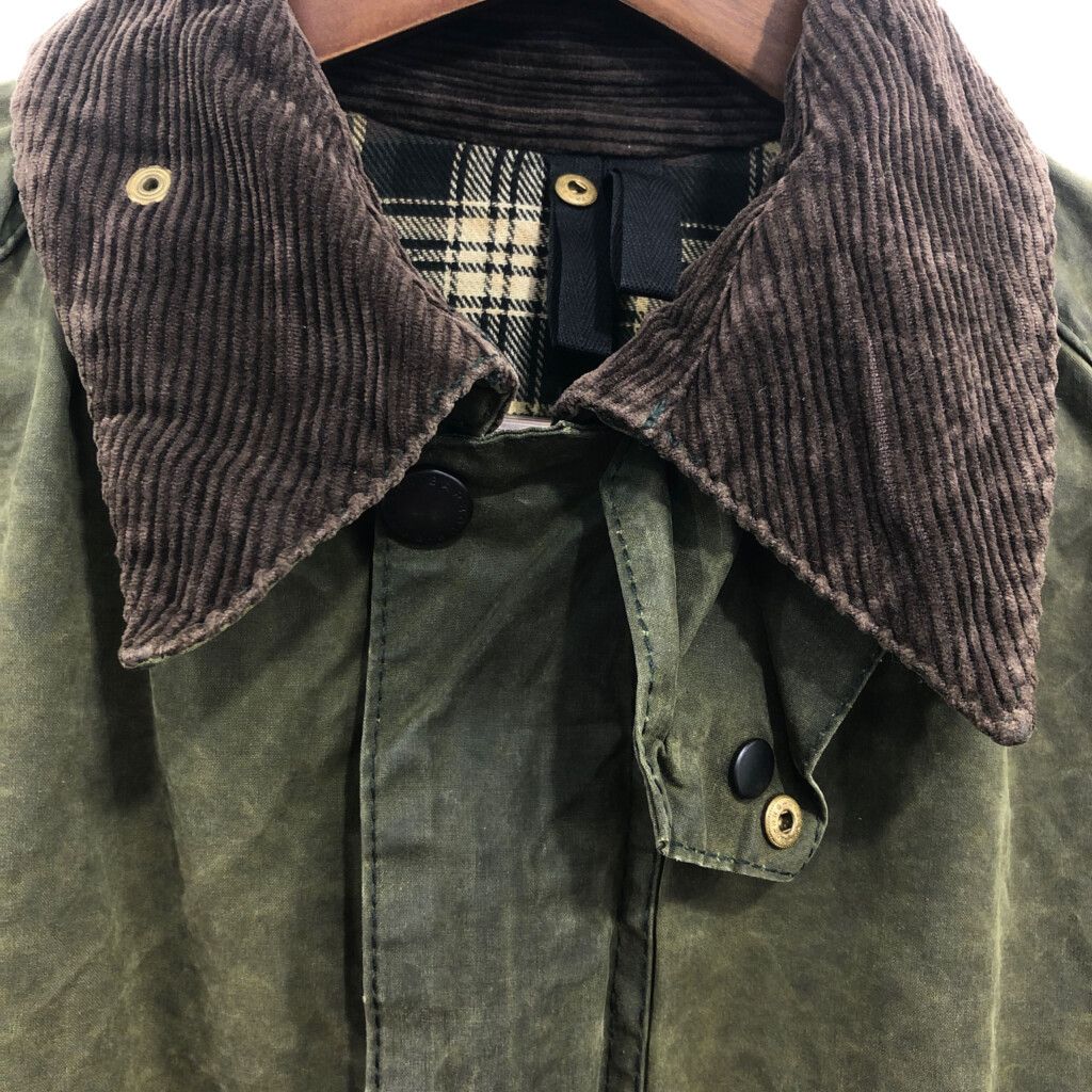 Barbour バブアー BEDALE オイルドジャケット アウター ユーロ カーキ (メンズ 38) 中古 古着 P6815 Barbour バブアー BEDALE オイルドジャケット アウター ユーロ カーキ