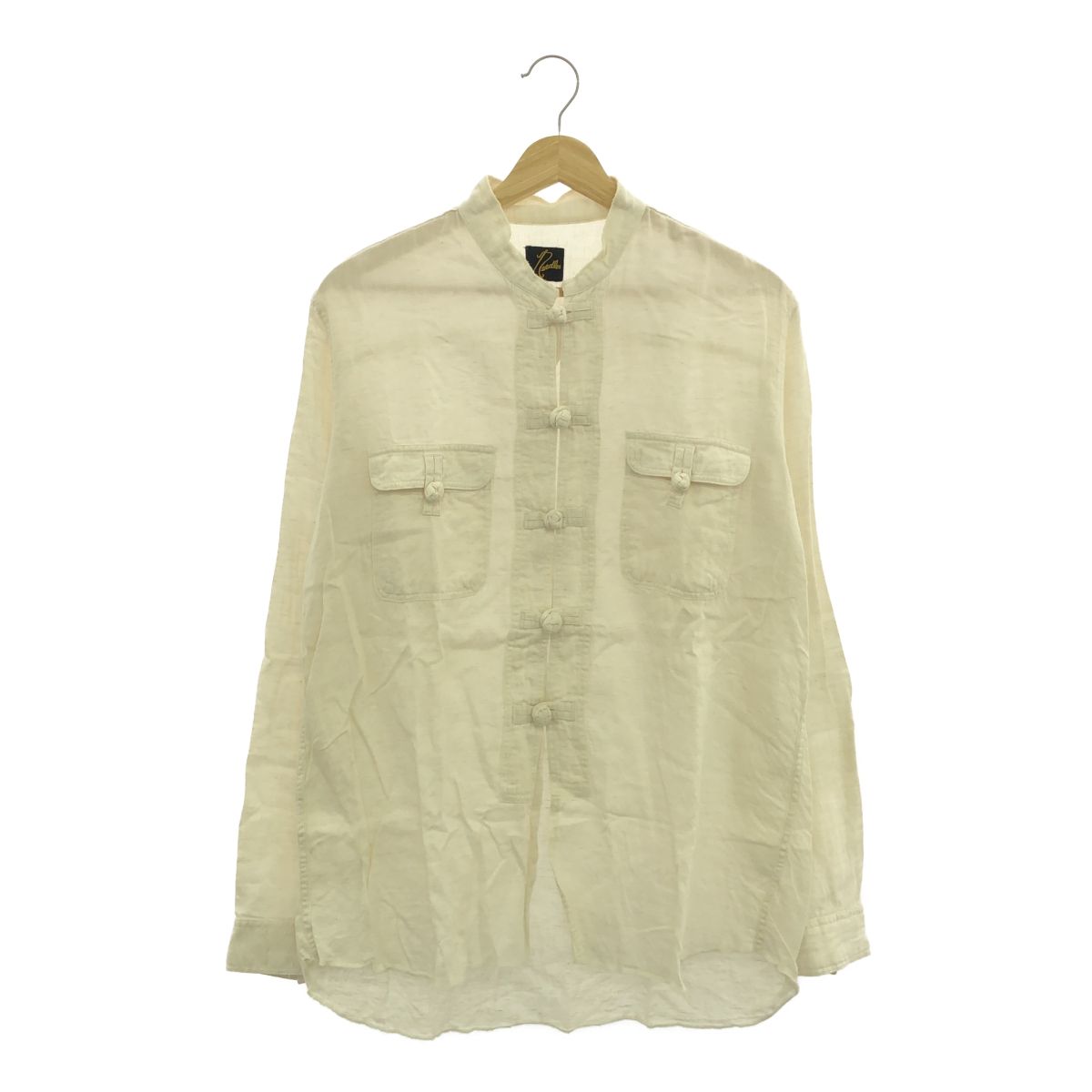 Needles ニードルズ サイズM Oriental Button Shirt -Dungaree Twill 