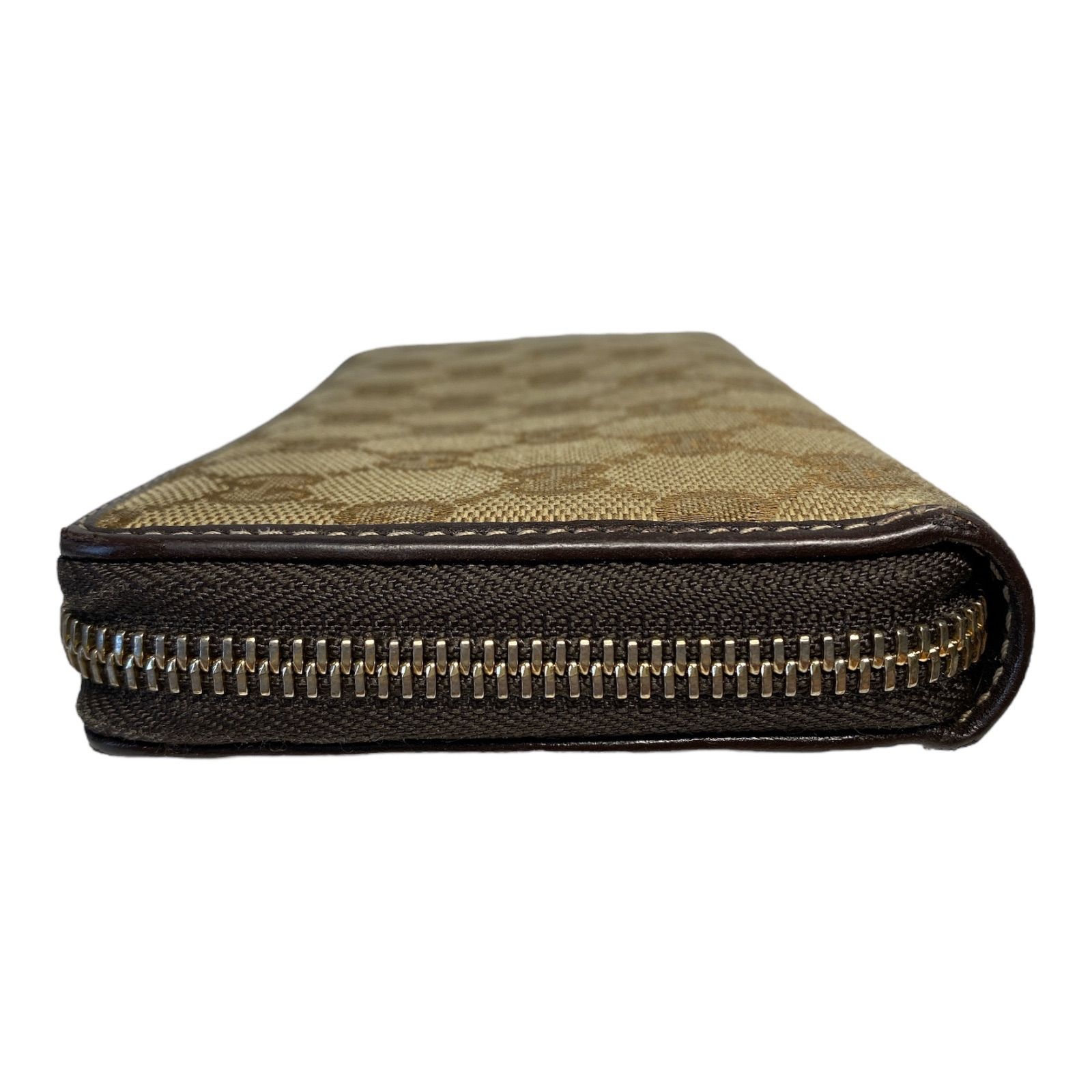 グッチ 長財布 ラウンドファスナー GGキャンバス インター