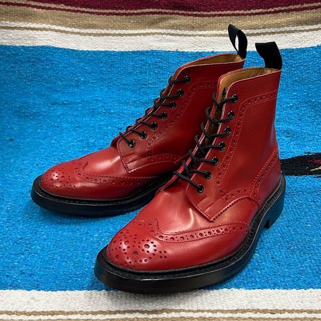 Tricker's トリッカーズ M2508 RED UK7.5 希望小売価格￥132,000