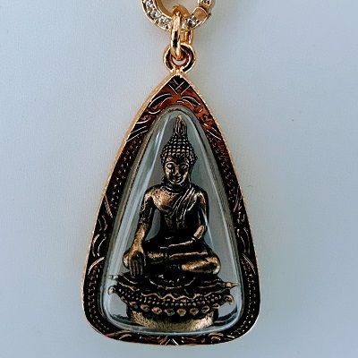 【選べるストラップ】仏陀のプラクルアン（タイのお守り）タイプA