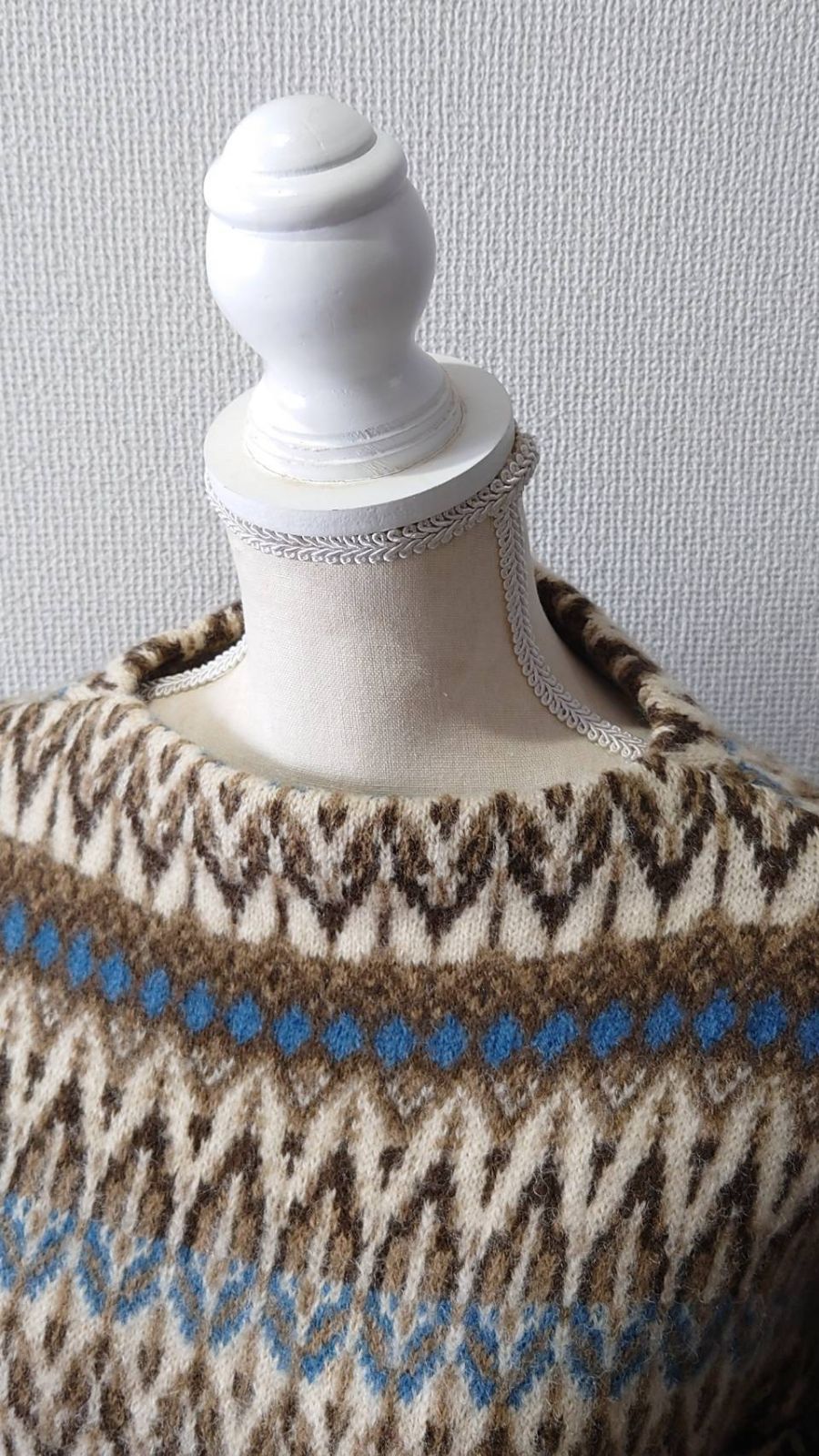 60-70’s Iceland スウェーデン製 ジャガード織り ニットセーター 60-70's Iceland スウェーデン製 “Jersey Modeller” ジャガード織り