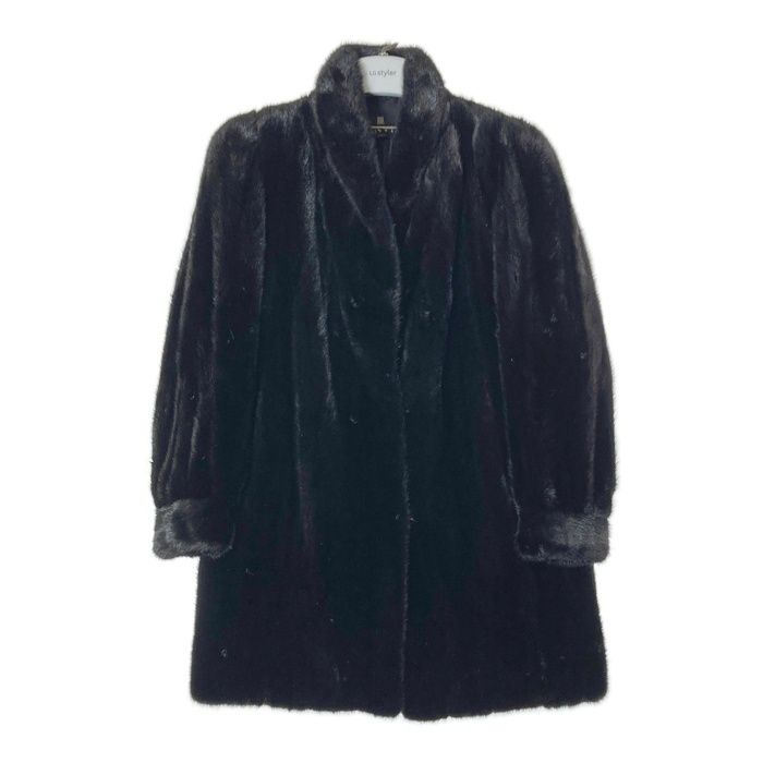 LANVINサガミンクコート ☆LANVIN ランバン SAGA MINK サガミンク ファーコート ブラック size