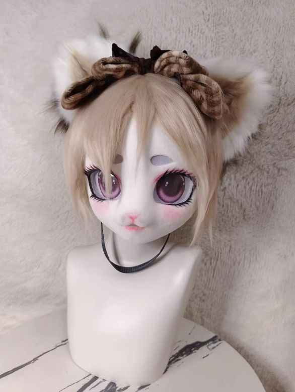 着ぐるみヘッド kigurumi NO.49 猫 ブラック ファースーツ 全頭ヘッド ケモノ マスク ぬいぐるみ コスプレ コスチューム