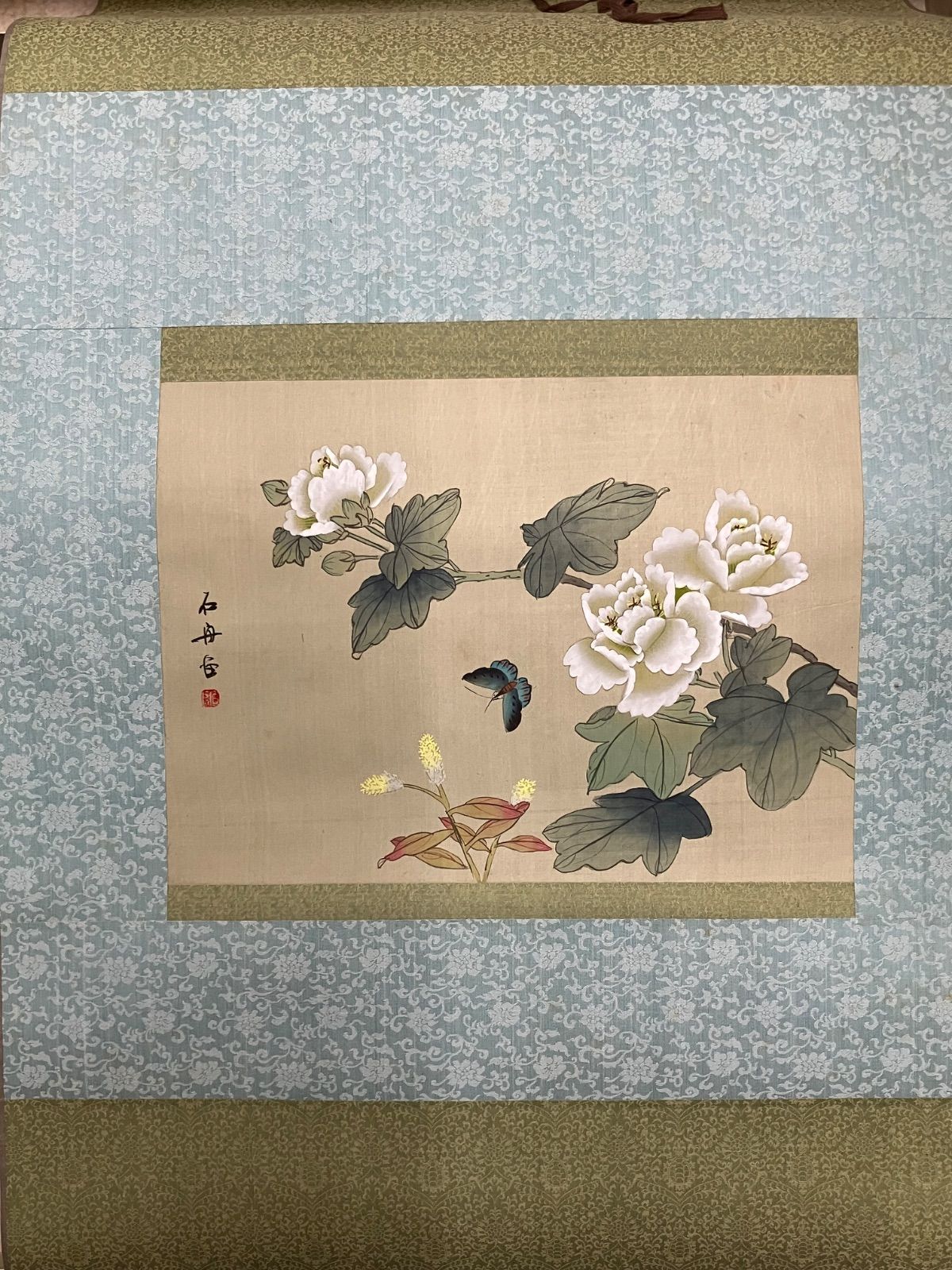 KD-004】掛け軸セット 十二ヵ月花鳥図 酒井抱一 「十二か月花鳥図」 二