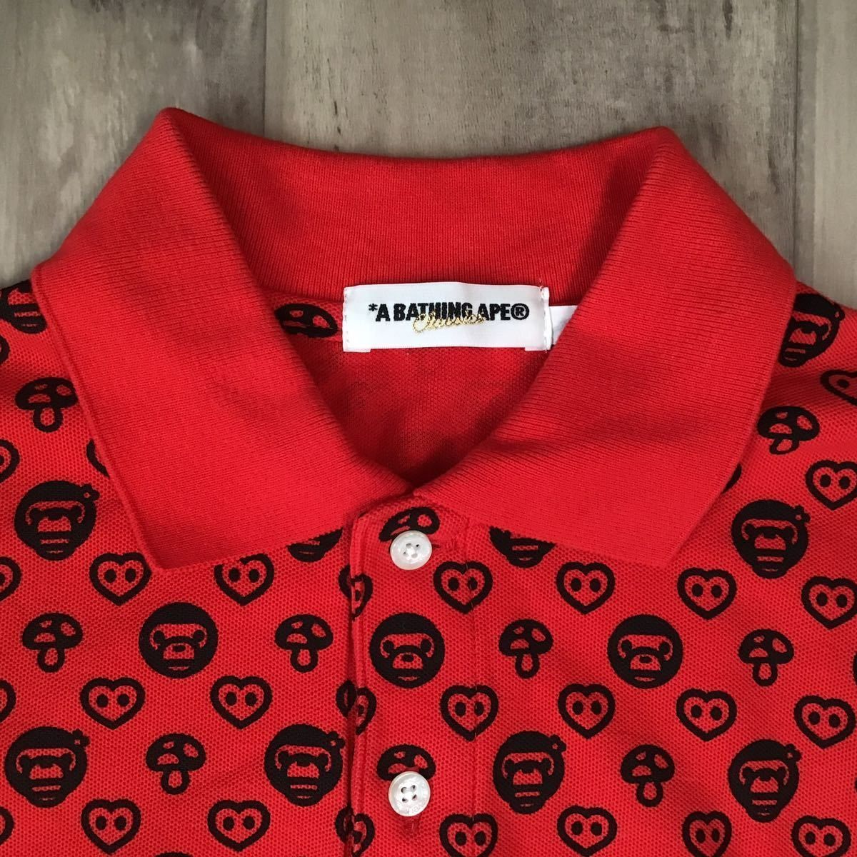 マイロ モノグラム ポロシャツ Sサイズ a bathing ape BAPE baby