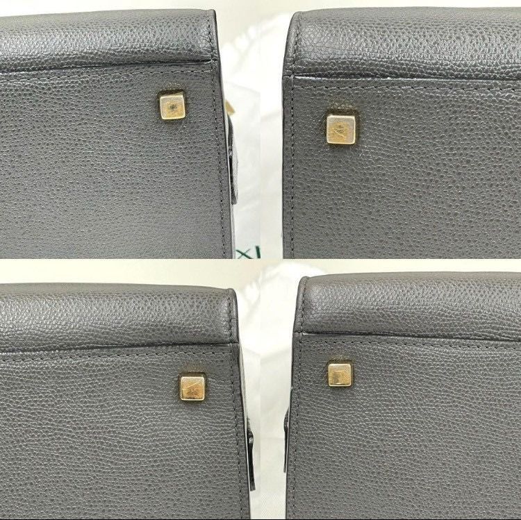 ヴァレクストラ イジィデ ミディアム レザー 2way ハンドバッグ グレー DECORATOM_COM_BR