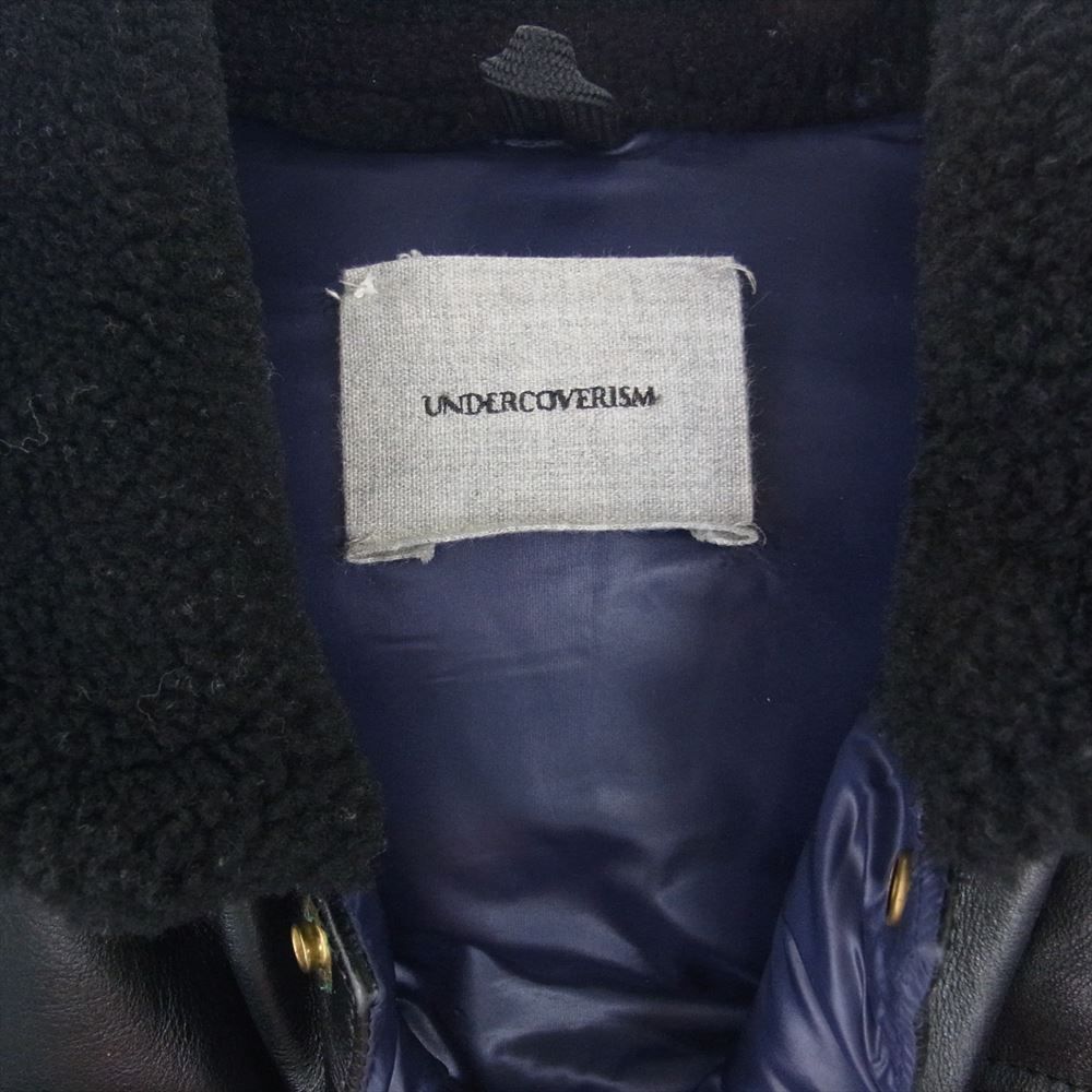 UNDERCOVERISM レザー切替ダウン J4205 ハンガー付 USED UNDERCOVERISM