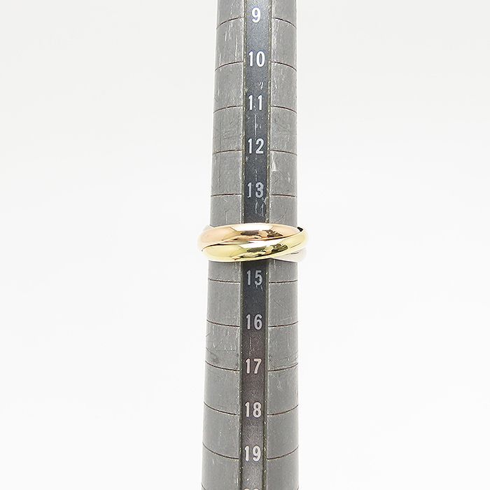 カルティエ トリニティ リング #54 14号 Cartier Au 750 YG WG