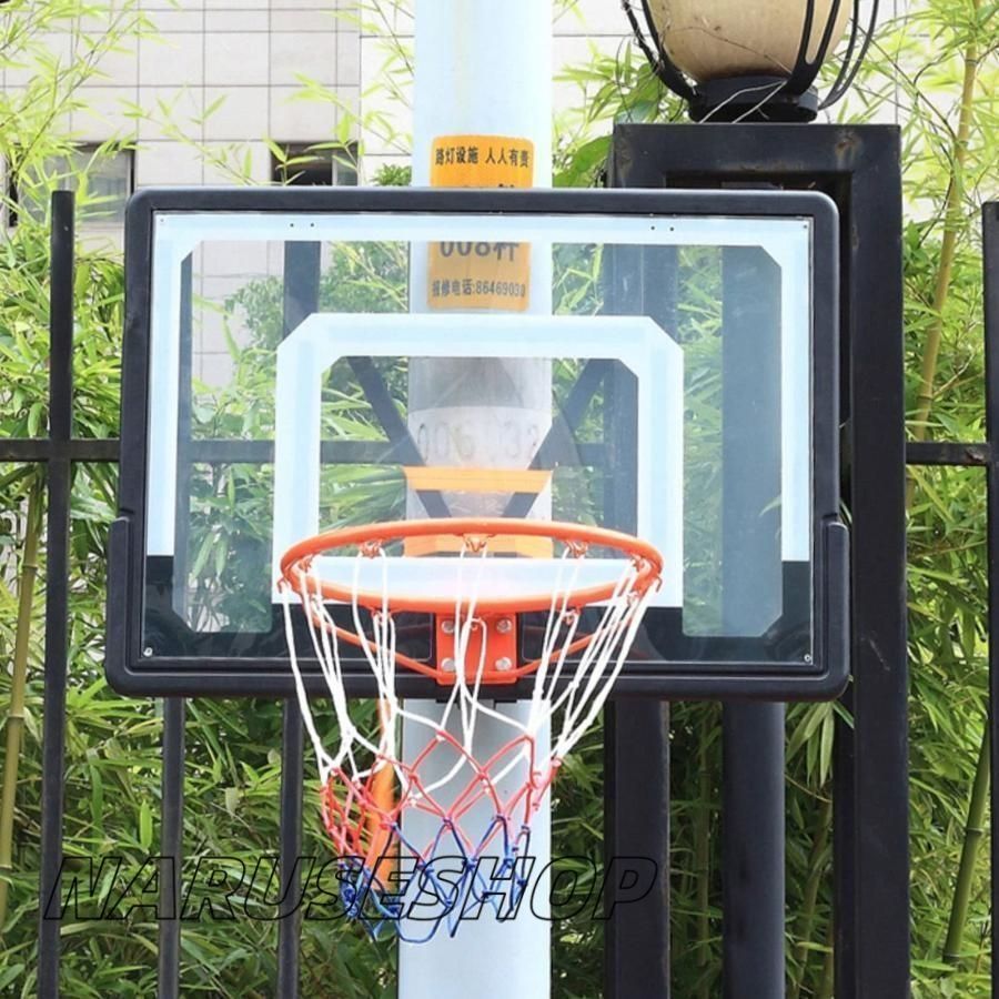 バスケットゴール フェンス|電柱|ポスト用に壁に取り付けられたバスケットボールフープ 屋内屋外スポーツの十代の若者たちのバスケットボ