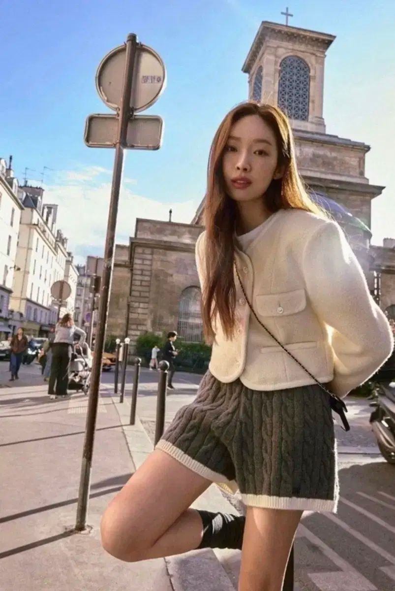 グローブGROVE ブリエル ニット パンツ ハーフパンツ