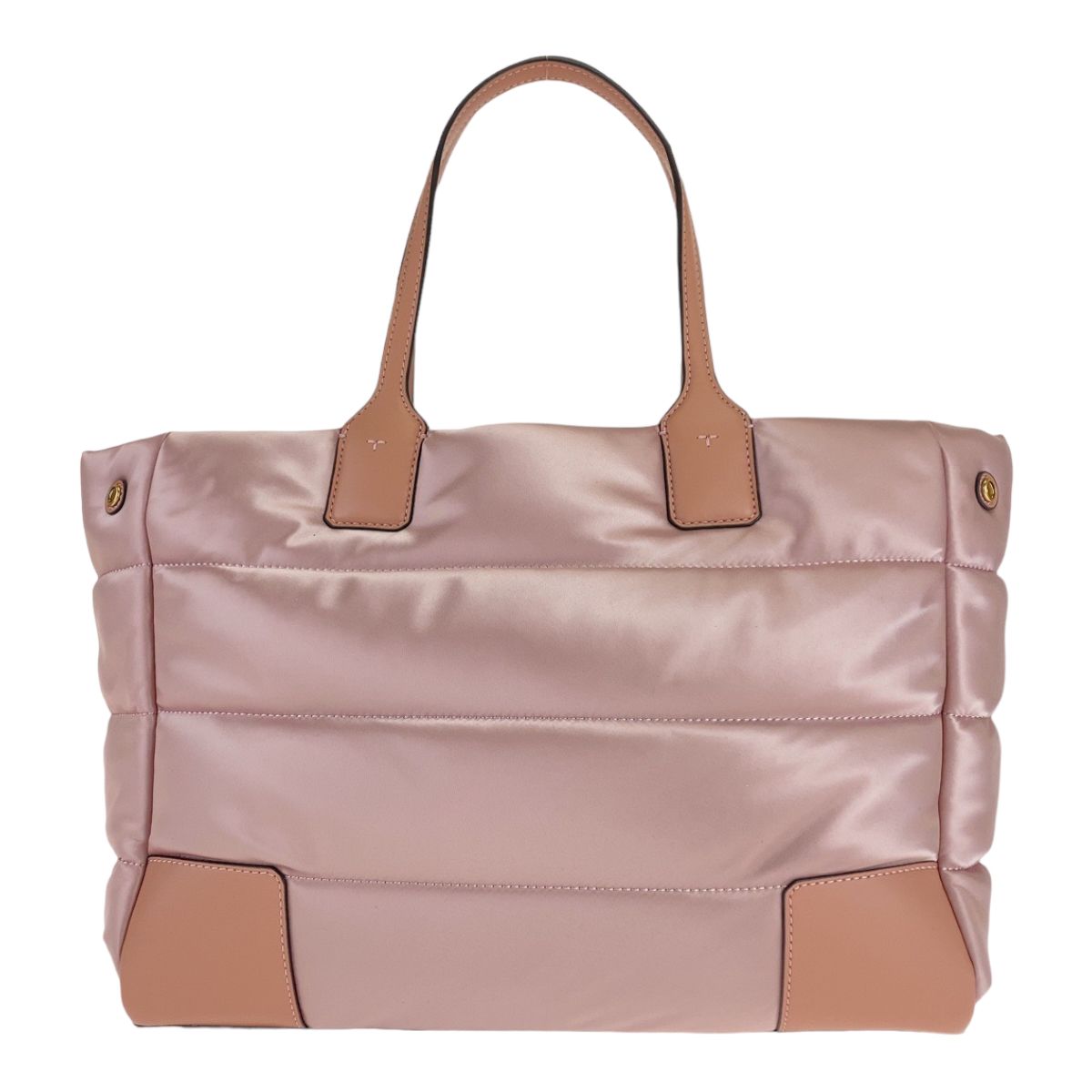美品 Tory Burch トリーバーチ エラ ミニ パッファー トート ミネラル 