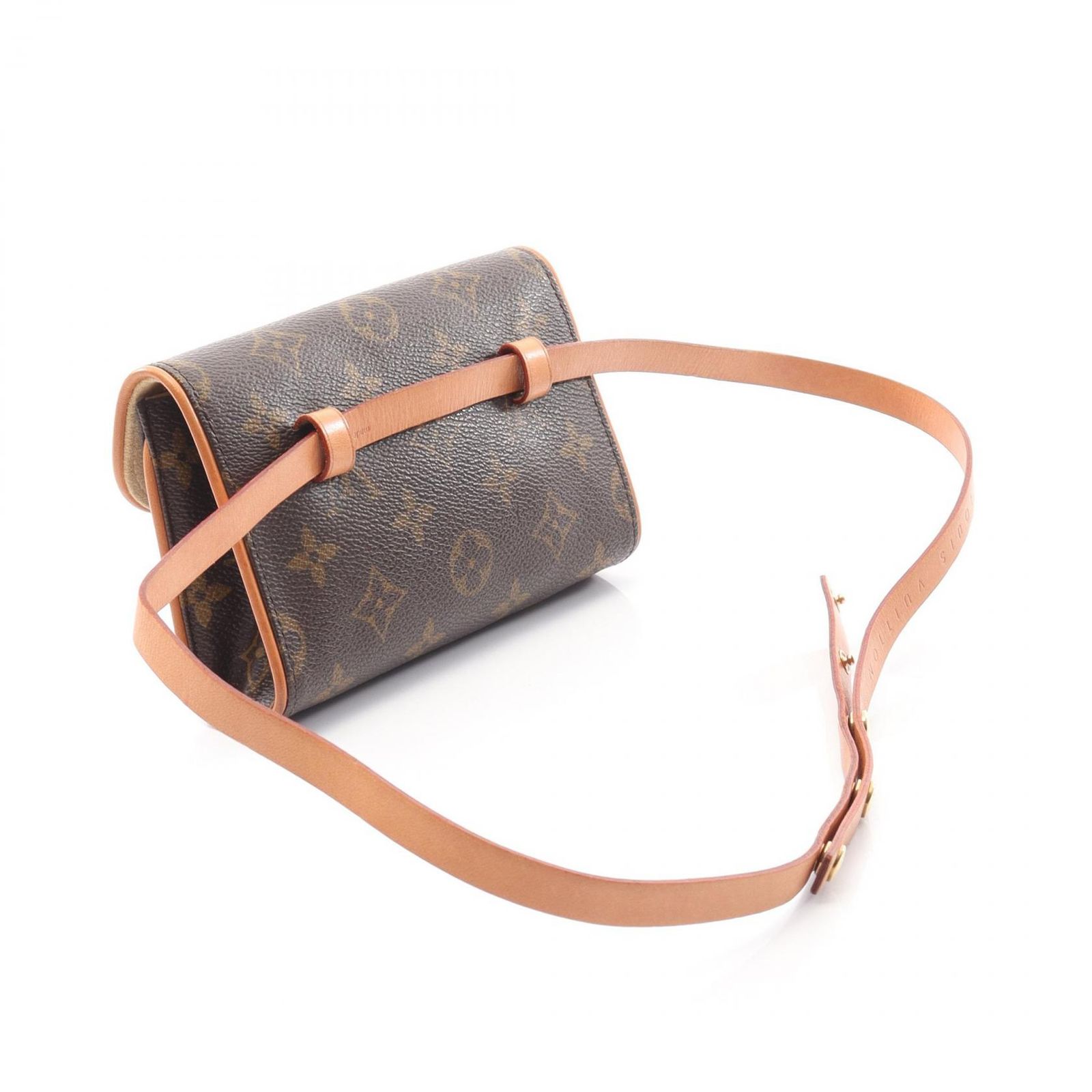 ルイ ヴィトン LOUIS VUITTON ウエストバッグ ボディバッグ ポシェットフロランティーヌ M51855 PVCコーティングキャンバス レザー ポシェット フロランティーヌ