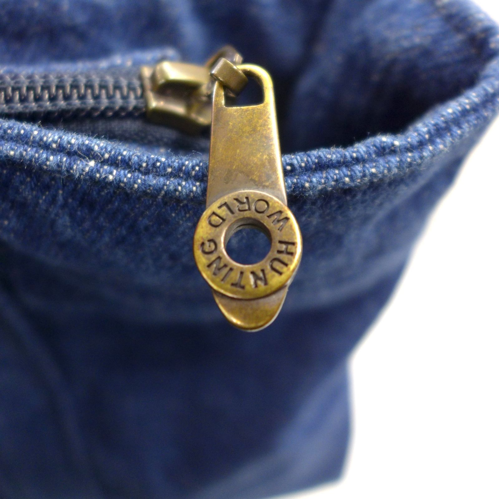 HUNTING WORLD ハンティングワールド ワッペン ブルーデニム トート