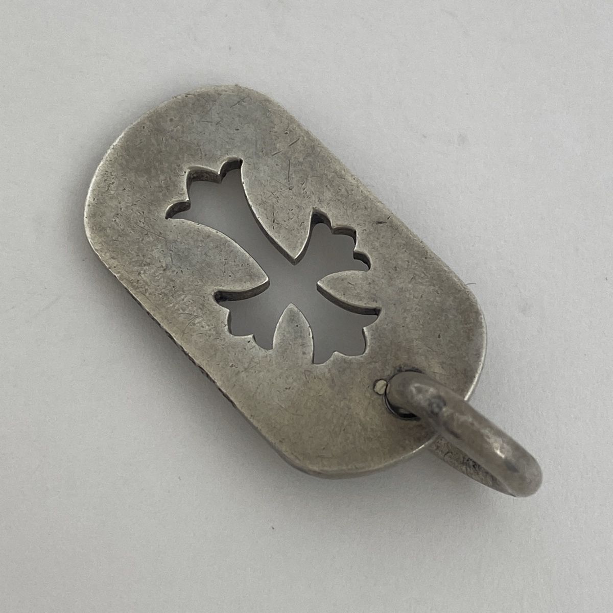 ドックタグクロストップ クロムハーツ ドッグタグ カットアウトクロス