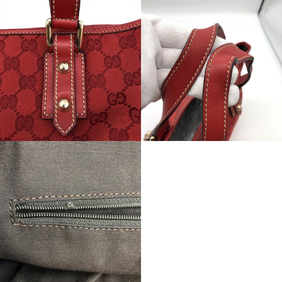 GUCCI グッチ 257249 ハンドバッグ ミニバッグ 小さめ レッド 赤 GG 