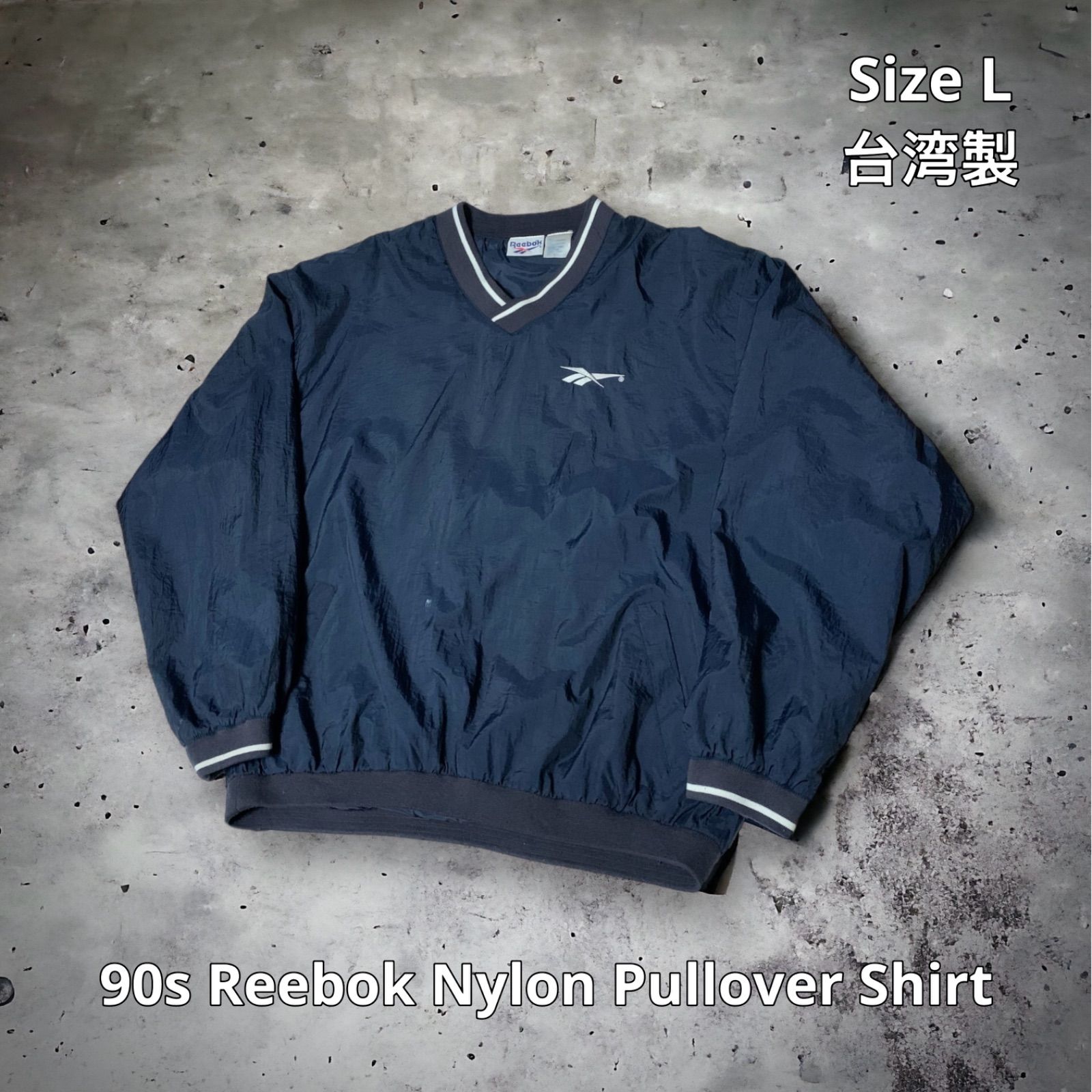 90s Reebok Nylon Pullover Shirt リーボック ナイロンプルオーバー