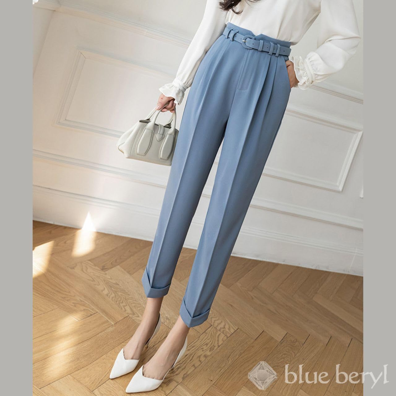 blue beryl ブルーベリル パンツ レディース テーパード アンクル丈