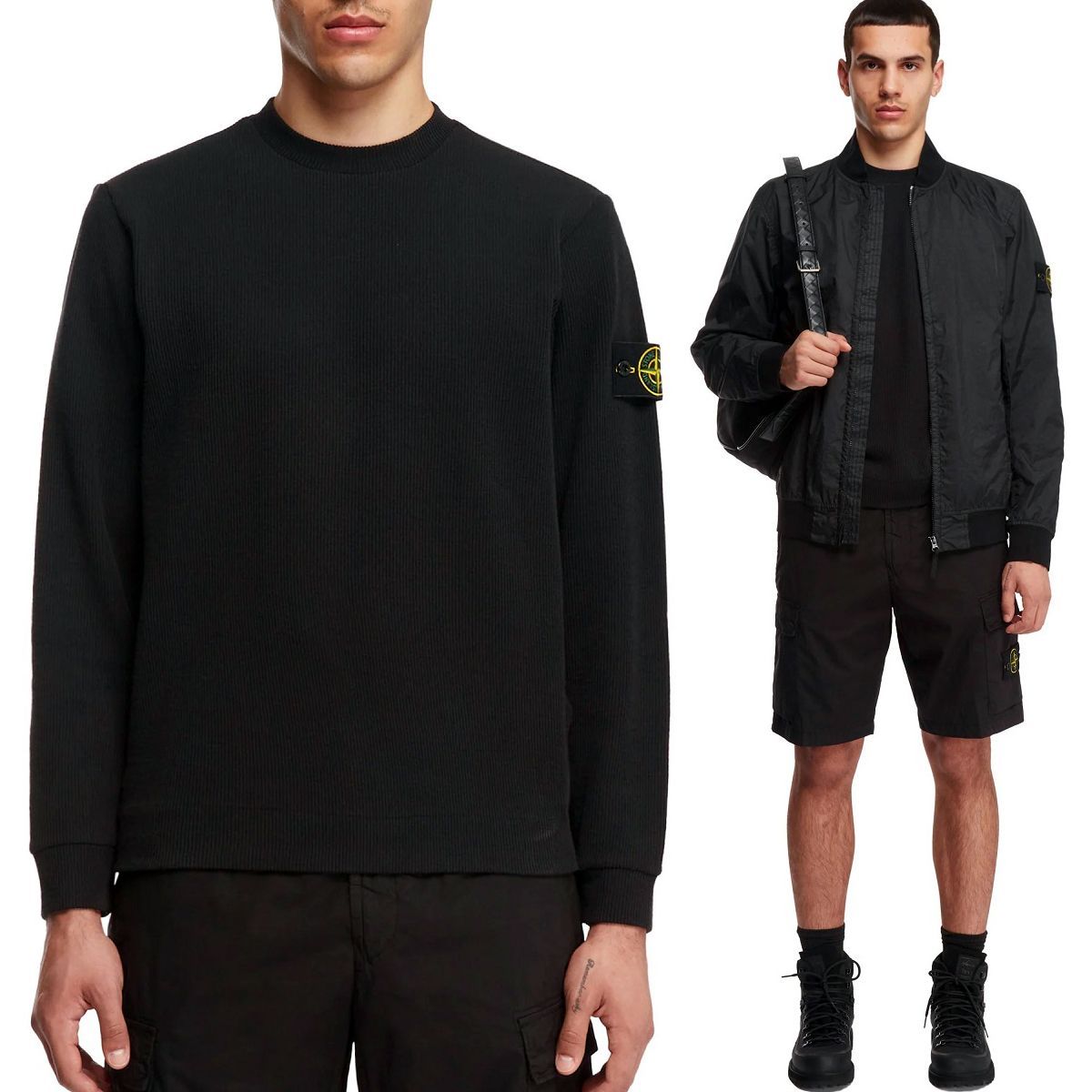 24 STONE ISLAND ストーンアイランド 801562656 V0029 ブラック サマー
