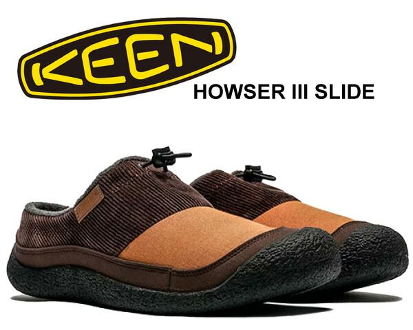 キーン ハウザー スリー スライド ウィメンズ KEEN HOWSER III SLIDE JAVA CORD|KEEN MAPLE 1027768 レディース モコサファリ クロッグ ジャバ コード メープル