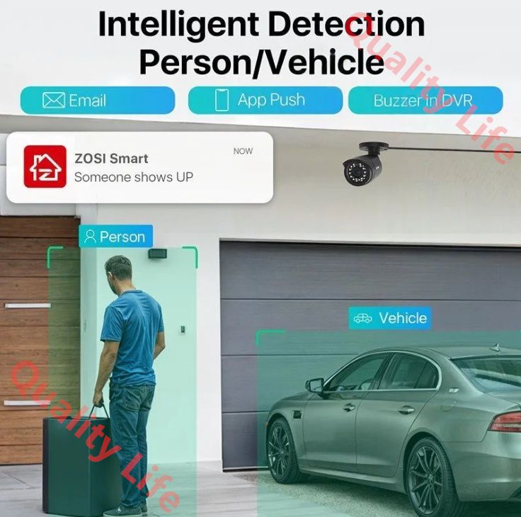 DVR防犯カメラ 屋外IP66防水