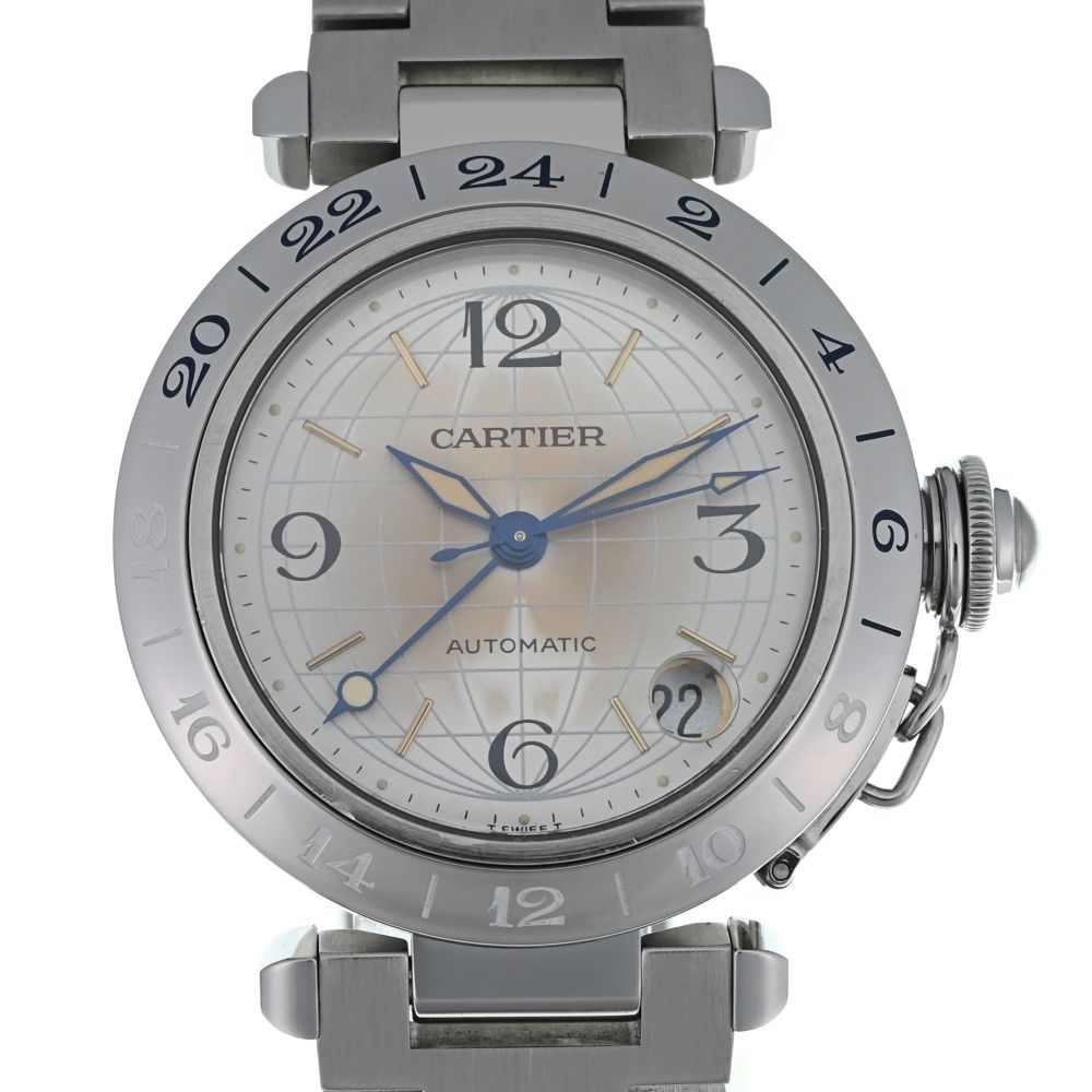 カルティエ CARTIER W31029M7 パシャC メリディアン GMT デイト 自動巻き ユニセックス O#134660