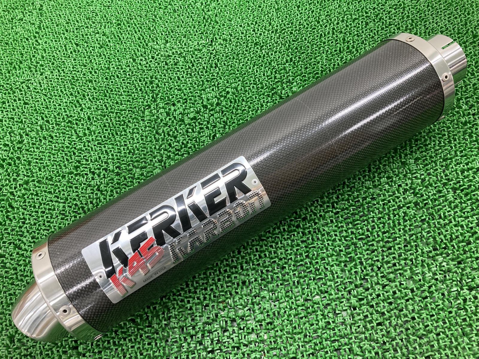 KERKER製 サイレンサーマフラー 在庫有 即納 社外 新品 バイク 部品 K45 アルミ ユニバーサルサイレンサー 廃盤 未使用 ZRX:22307908