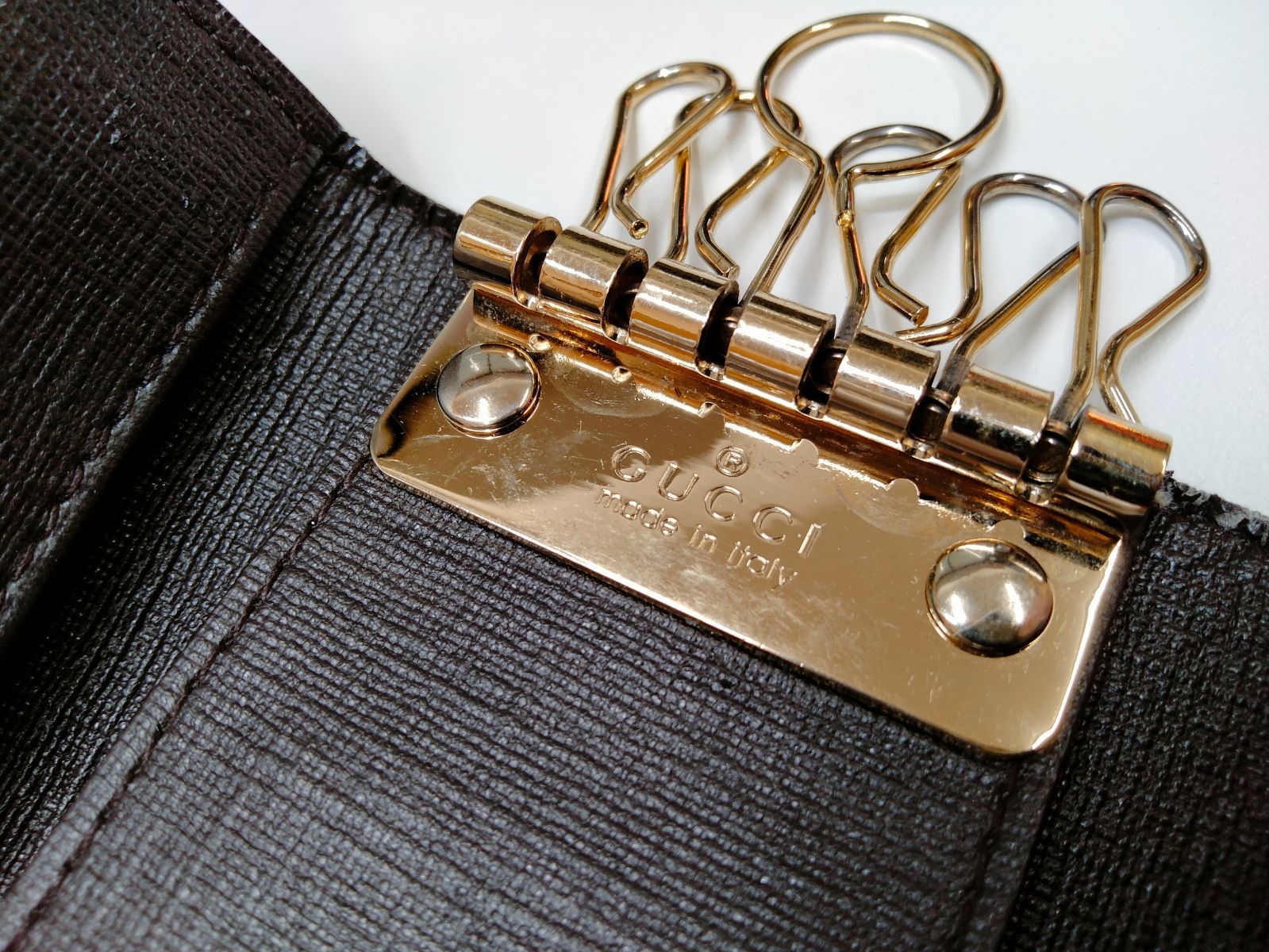 希少美品】GUCCI グッチ キーケース 6連 GGスプリーム 212111 希少美品】GUCCI グッチ キーケース 6連 GGスプリーム 212111