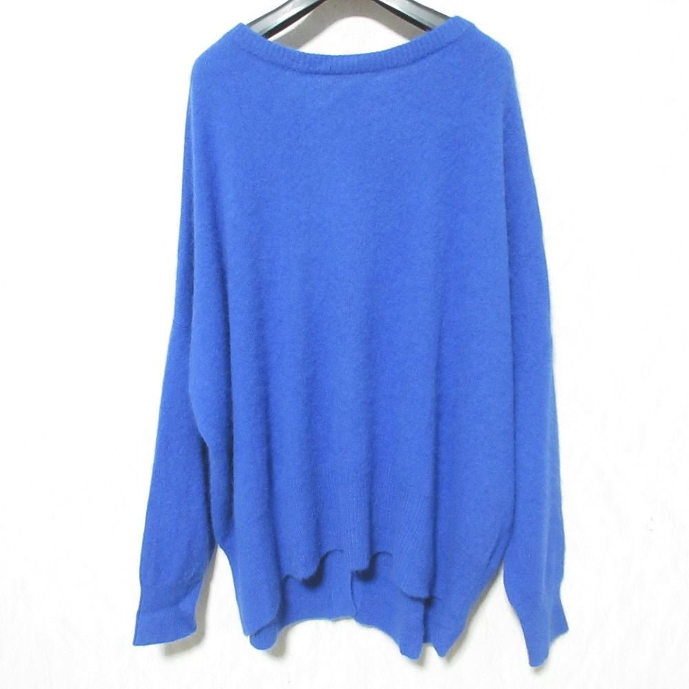 美品 23AW Liesse リエス アンゴラウールニットカーディガン A0138KSW501 ブルー レディース 古着 中古 Liesse 美品 23AW リエス アンゴラウールニットカーディガン