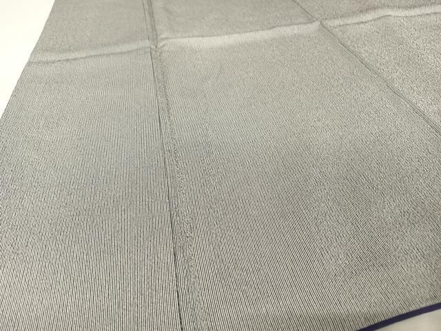 平和屋着物○江戸小紋 万筋 濃藍色×白 正絹 逸品 AAAU0014np