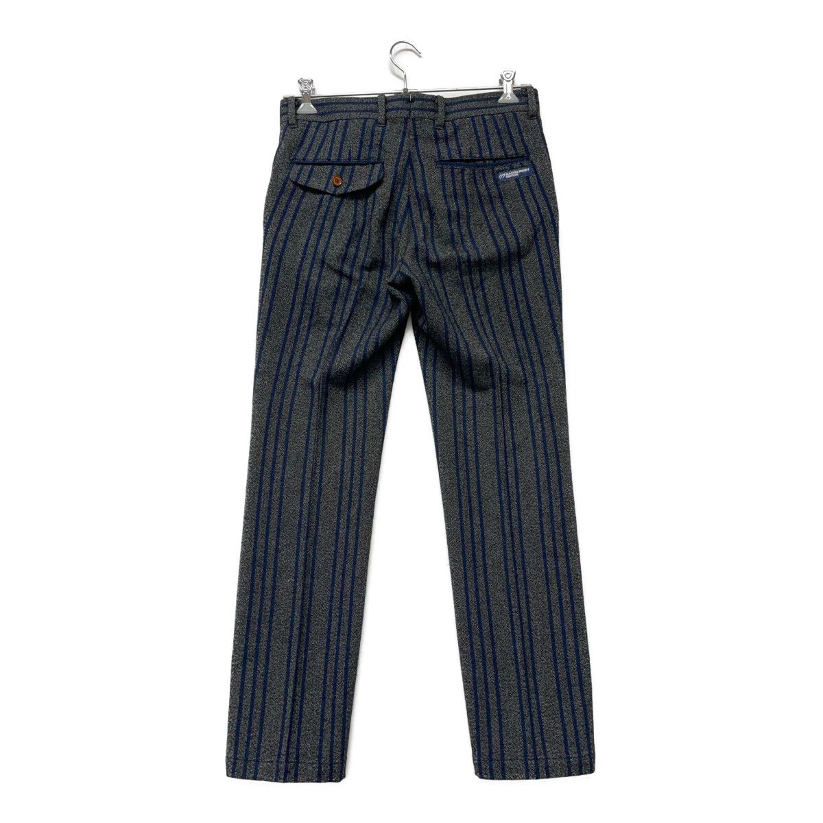 メンズ マスターバニーエディション MASTER BUNNY EDITION パンツ 4 M グレー系 ストライプ ウール混