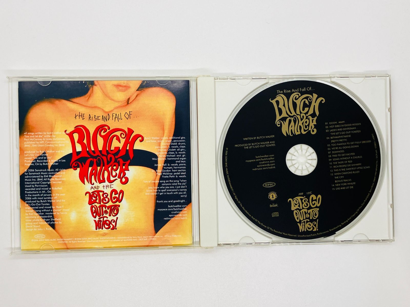 CD The Rise And Fall Of / BUTCH WALKER AND THE LET'S GO OUT TONITES / ブッチ・ ウォーカー EICP-649 Z58 - メルカリ