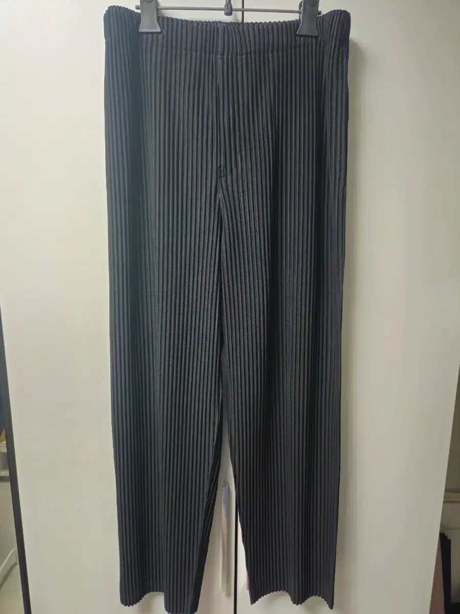 ISSEY MIYAKE イッセイミヤケ HOMME PLISSÉ オムプリッセ ストレート パンツ JF128 黒 2 サイズ