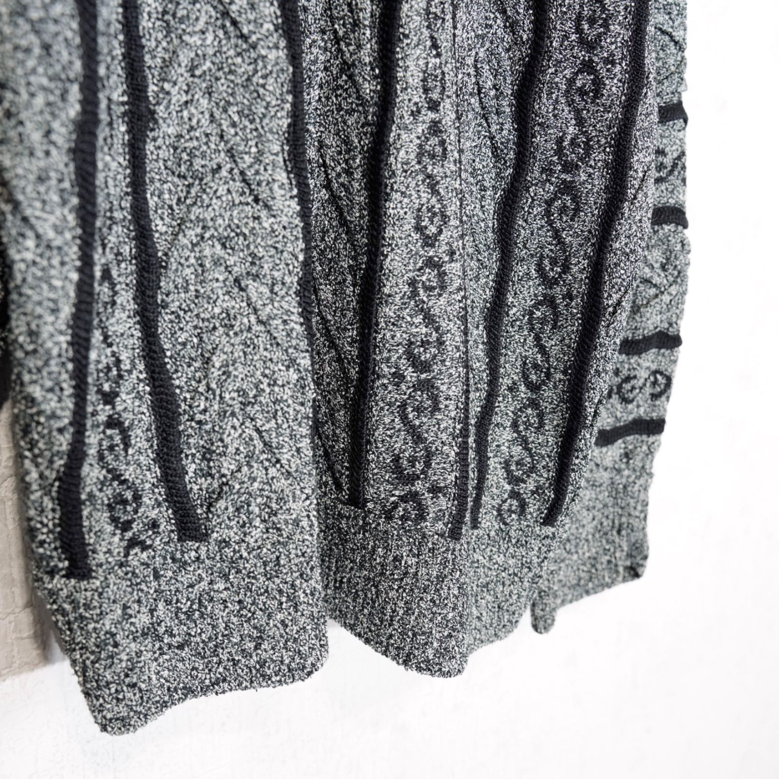 SPECIAL ITEM* EU VINTAGE HIGH NECK MODE DESIGN 3D KNIT/ヨーロッパ 