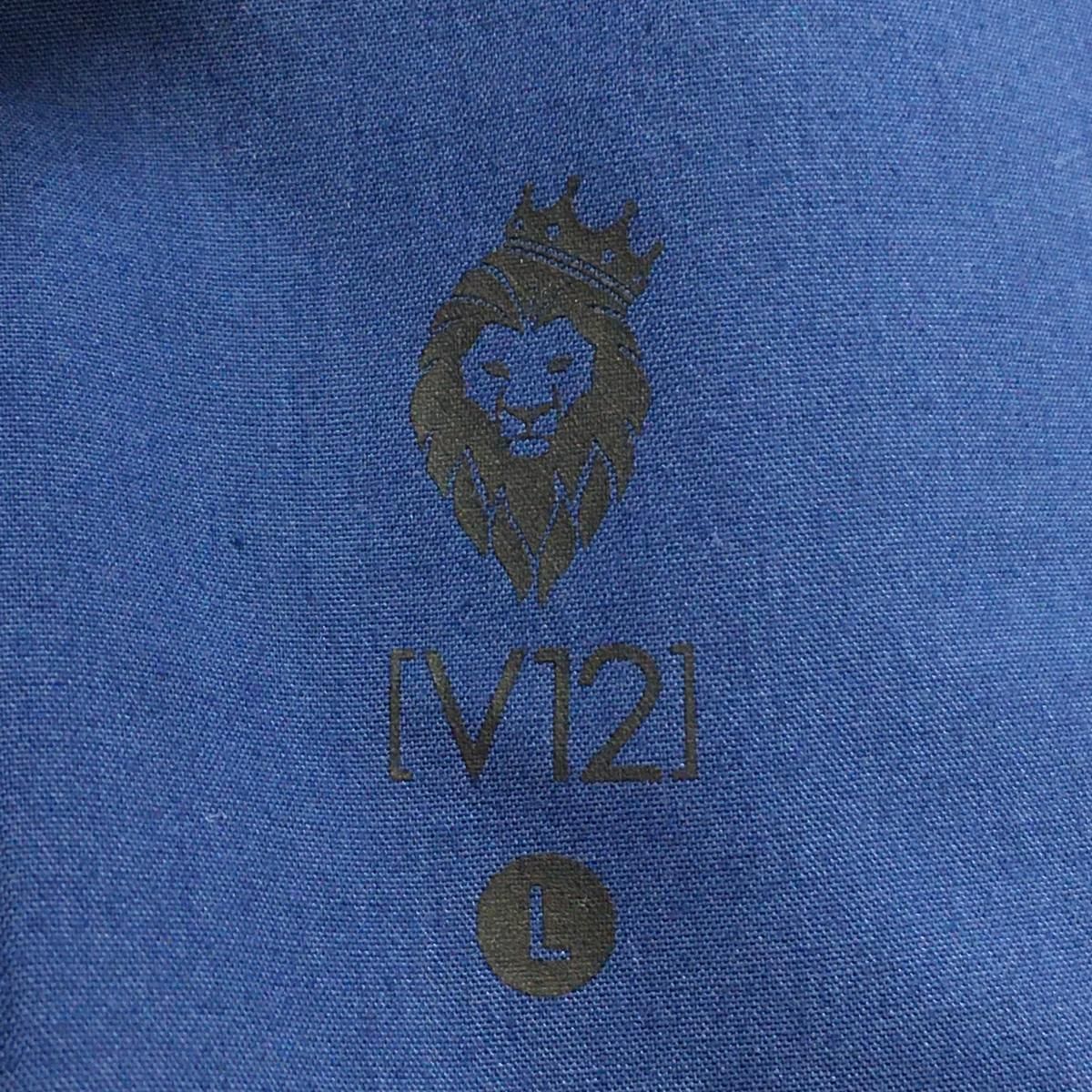 値下げ【新品】ヴィトゥエルヴ パンツ ブルー シンプル ストレッチ  メンズ L ゴルフウェア V12