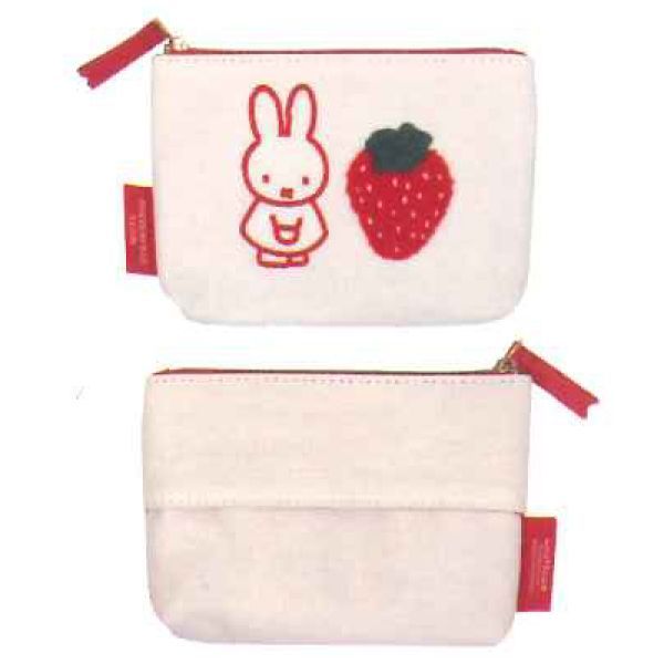 ミッフィー Miffy STRAWBERRY ポーチ MF764A クツワ いちご かわいい