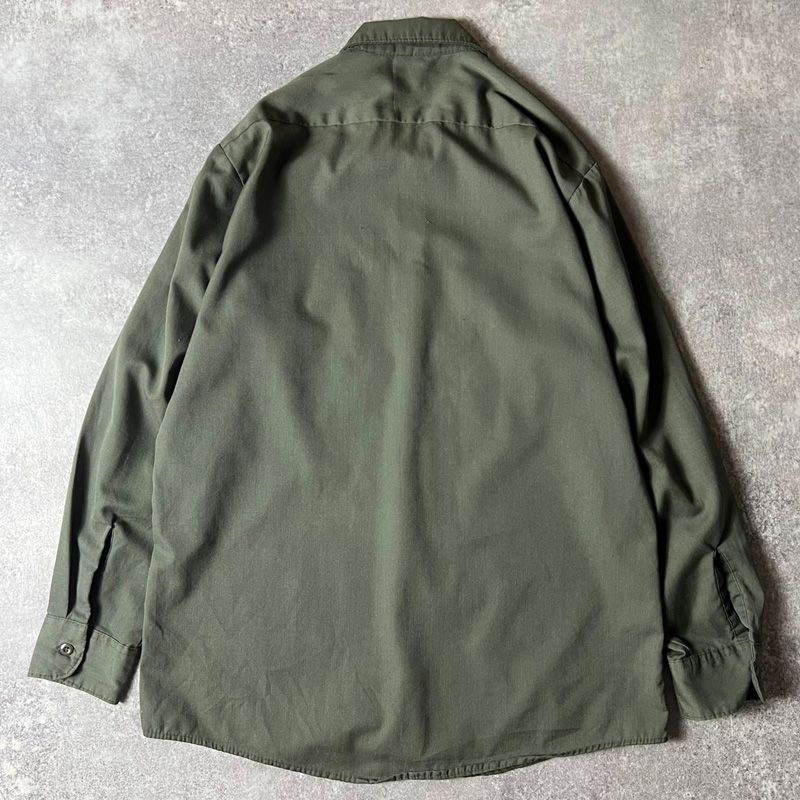 70s USA製 Lee 長袖 ワーク シャツ / 70年代 アメリカ製 ビンテージ  