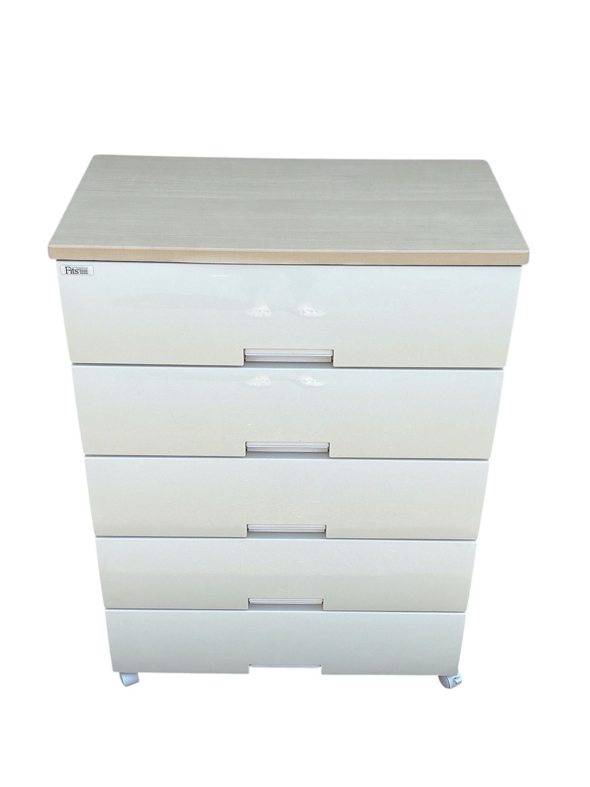 天馬 フィッツプラス ホワイトチェスト 5段 引き出し付き 天馬