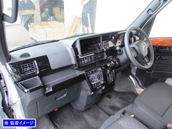 ピクシスバン S700M S710M インテリアパネルセット 18PC ピアノブラック 
