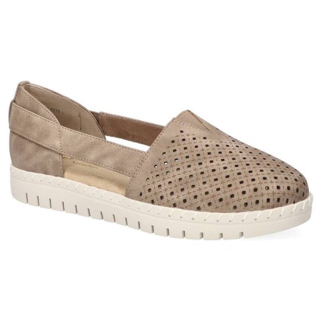 【送料無料】 イージーストリート レディース サンダル シューズ Easy Street Fedra Women's Slingback Comfort Flats Natural