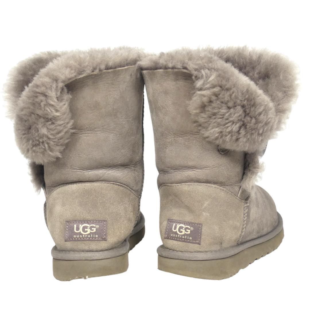 UGG アグ ムートンブーツ 25 本革 メンズ グレー ショート