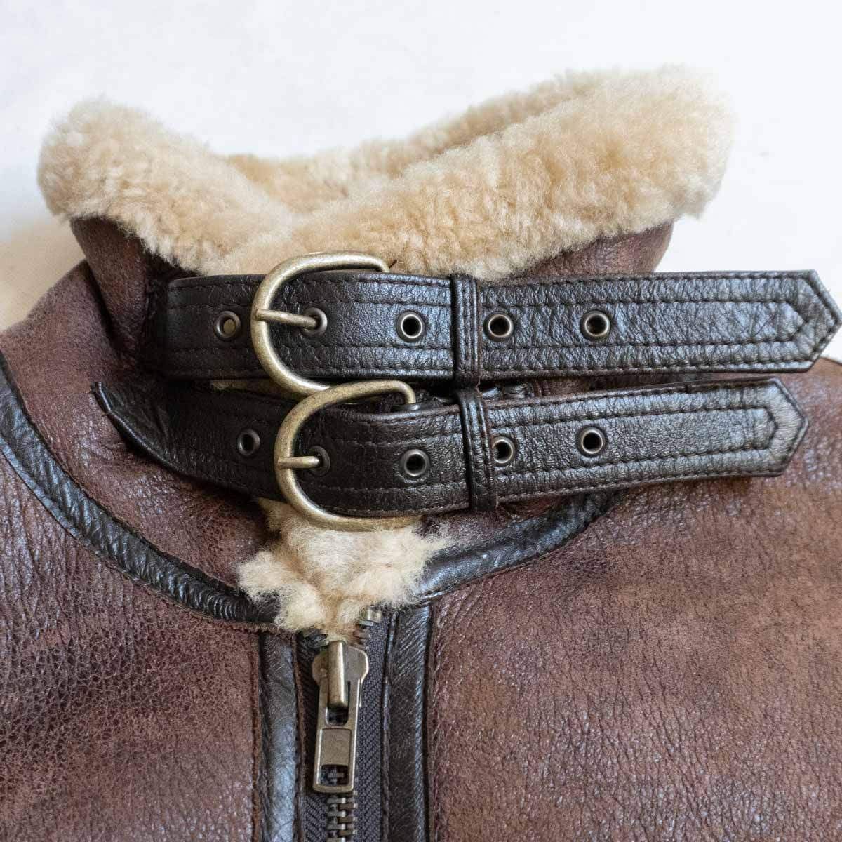 雰囲気抜群】WIND ARMOR【B-3 ムートンボンバージャケット】L ブラウン