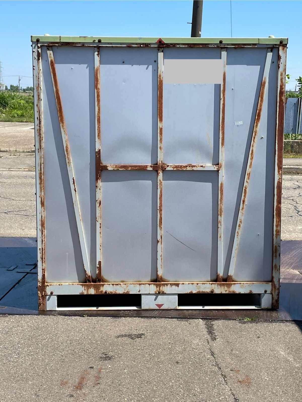 今がチャンス！ 1坪 コンテナ 物置 バイクガレージ ハウス 倉庫 簡易 観音開き 仮設倉庫